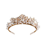 ON SALE - Bridal and wedding headpiece - luxury pearl princess crown - Miss Ceylon Pearl Alice crown by Stephanie Browne